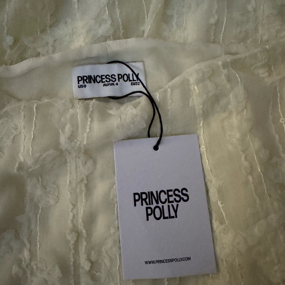 Princess Polly Yellow Midi Skirt with Textured Overlay - Picture 3 of 4